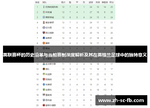 英联赛杯的历史沿革与当前赛制深度解析及其在英格兰足球中的独特意义